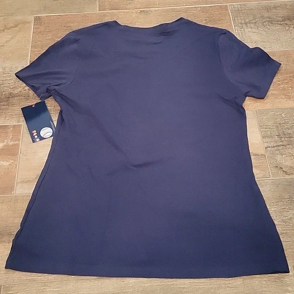 Womens Small Atlanta Braves V Neck Shirt. NWT - Picture 2 of 9